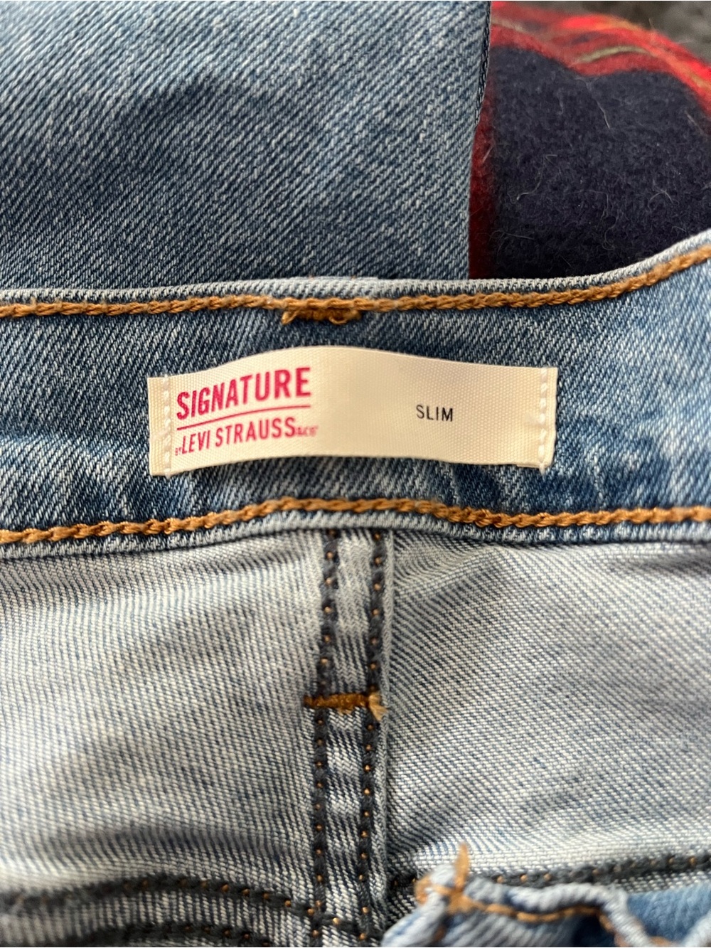 Levi's Slim Straight Signature Men's Jeans in Medium Blue Wash - Picture 6 of 10
